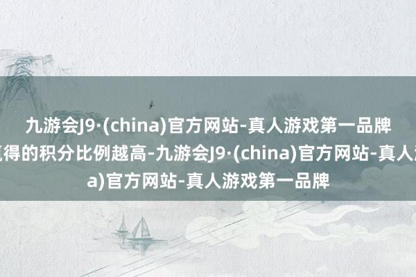 九游会J9·(china)官方网站-真人游戏第一品牌但等第越高赢得的积分比例越高-九游会J9·(china)官方网站-真人游戏第一品牌